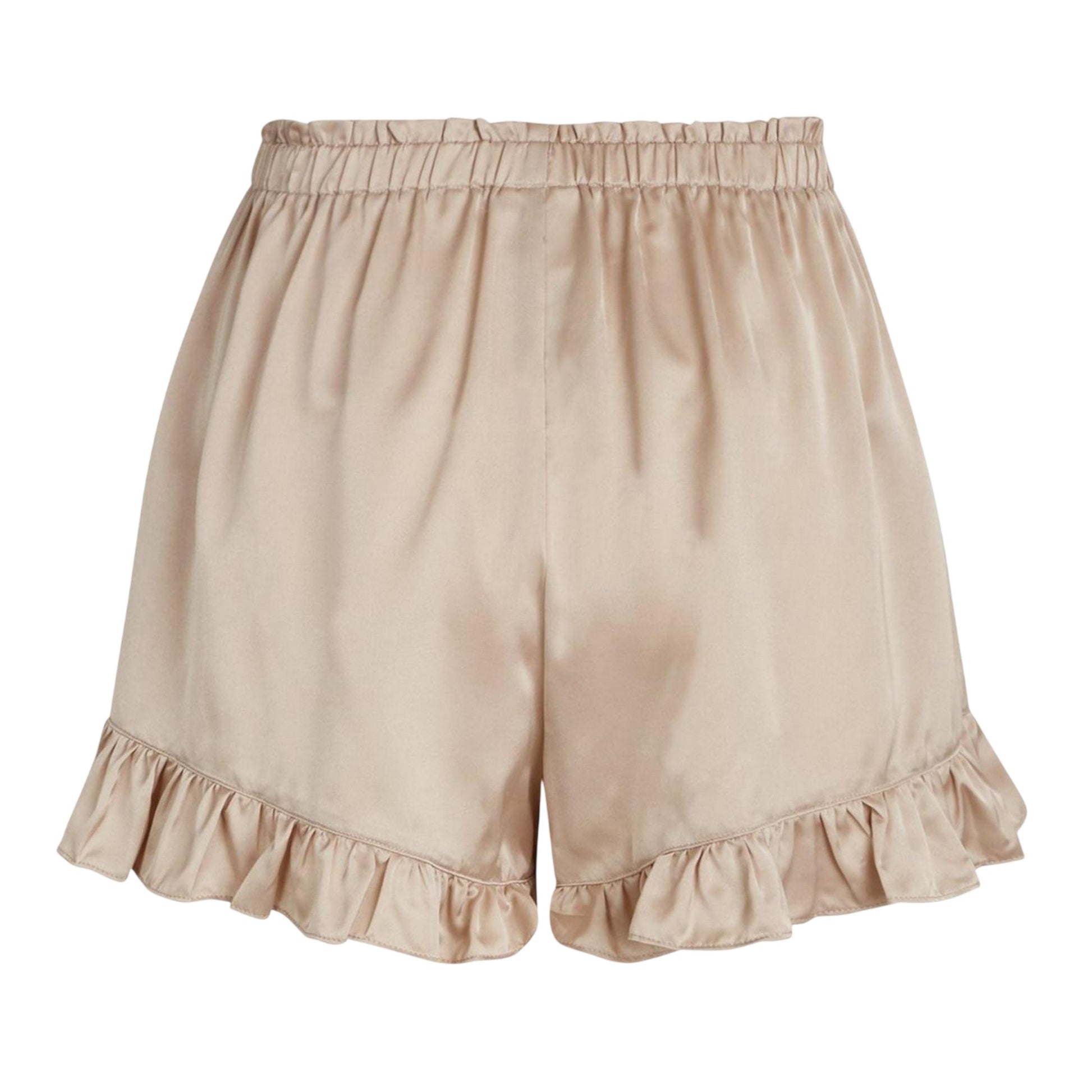 Moonlight - Back - CCDK Copenhagen Womens-Ladies Ella Plain Ruffle Hem Shorts