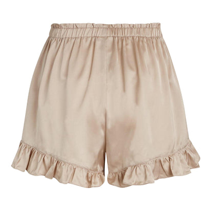 Moonlight - Back - CCDK Copenhagen Womens-Ladies Ella Plain Ruffle Hem Shorts