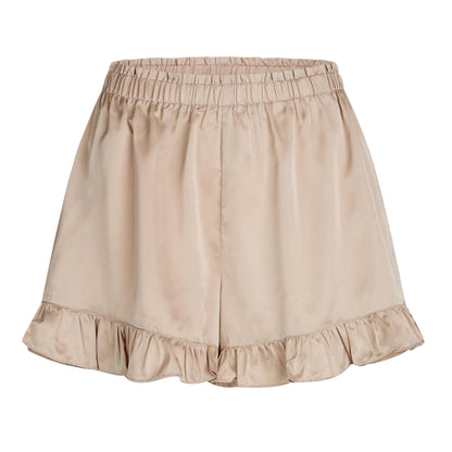 Moonlight - Front - CCDK Copenhagen Womens-Ladies Ella Plain Ruffle Hem Shorts