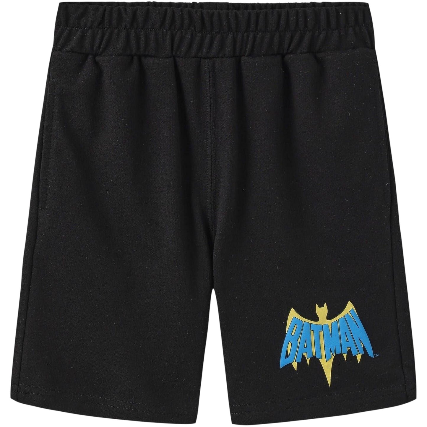 Black-Yellow - Side - Batman Childrens-Kids T-Shirt & Shorts Set