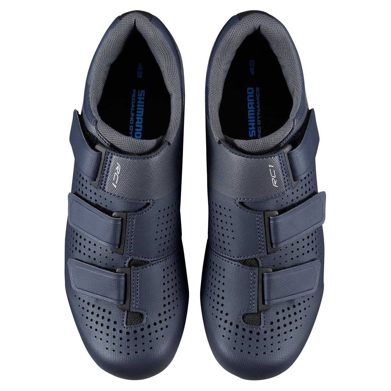 Blue - Side - Shimano Mens Cycling Shoes