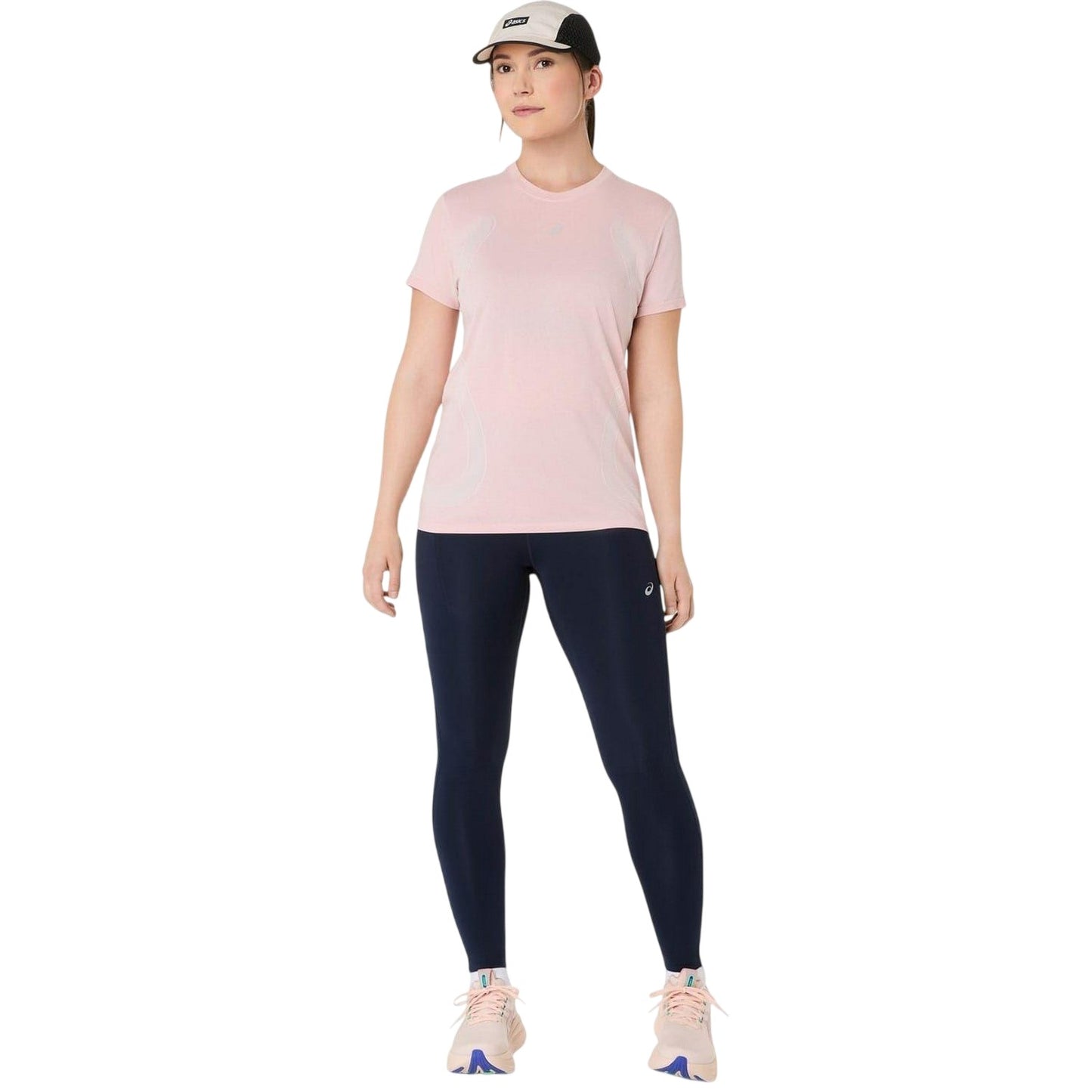 Sun-Coral - Lifestyle - Asics Womens-Ladies Performance Seamless Slim Running Top