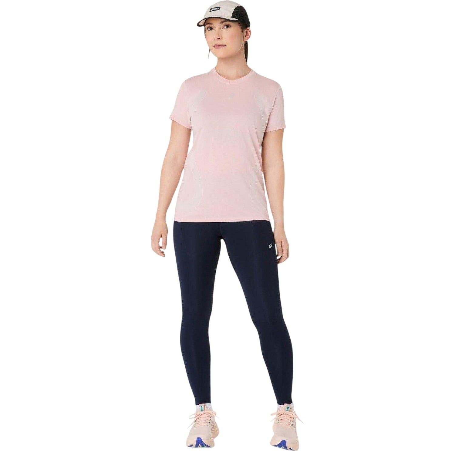 Sun-Coral - Lifestyle - Asics Womens-Ladies Performance Seamless Slim Running Top