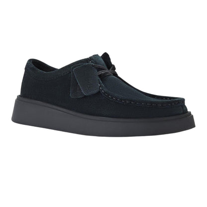Black - Lifestyle - Clarks Mens Suede Platform Shoes