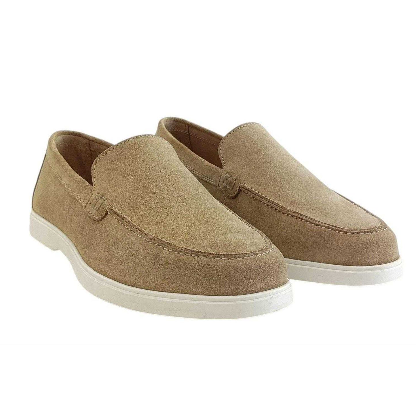Sand - Front - Jack Wills Mens Leather Slip-on Moccasins