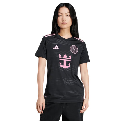 Black-Pink - Lifestyle - Adidas Womens-Ladies Inter Miami CF Short-Sleeved Football Jersey