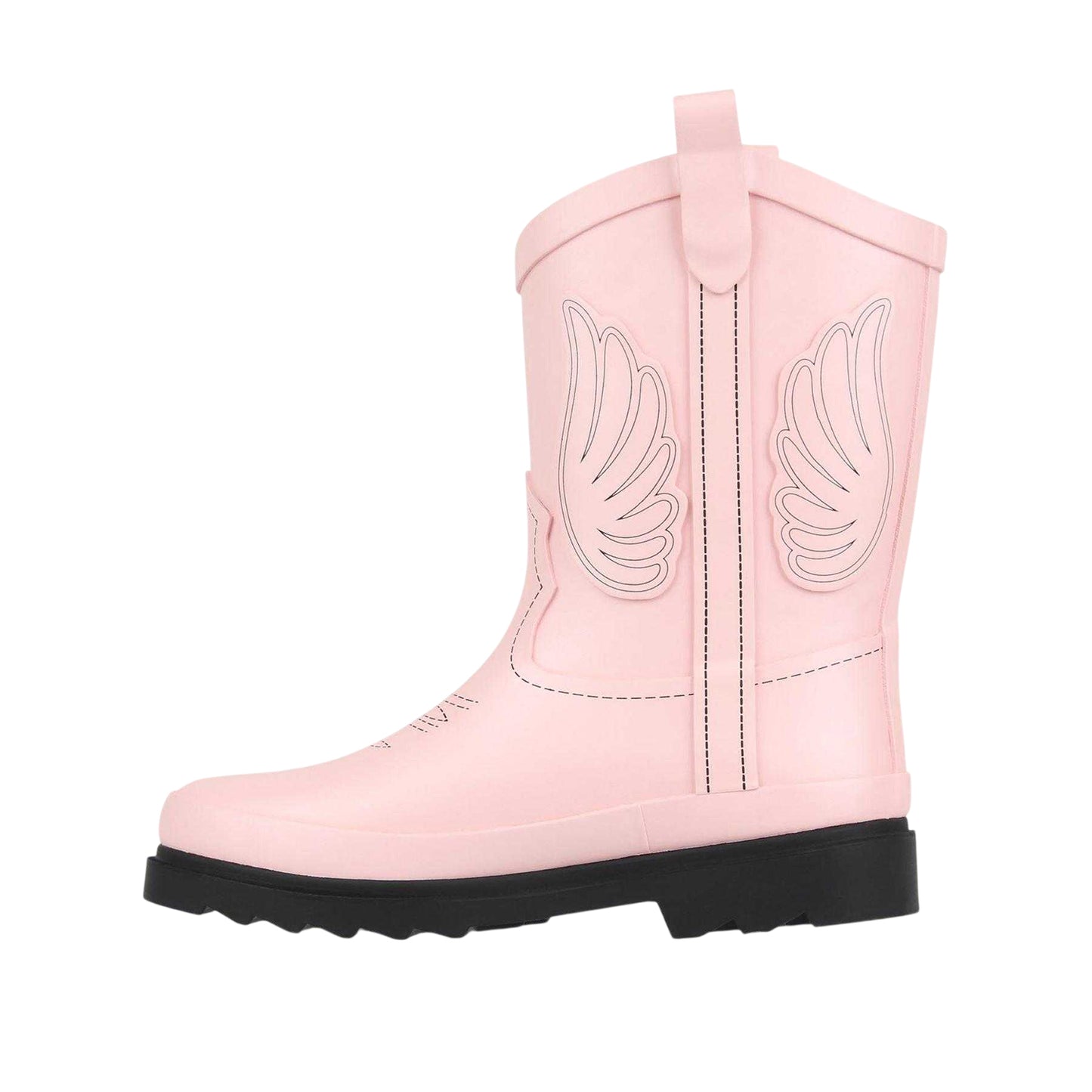Pink - Back - Jack Wills Childrens-Kids Cowboy Boots