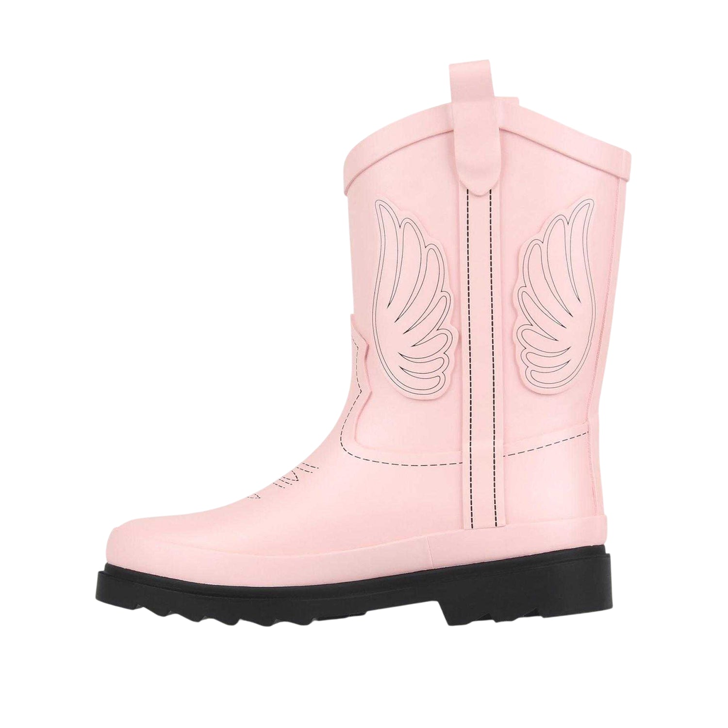 Pink - Back - Jack Wills Childrens-Kids Cowboy Boots