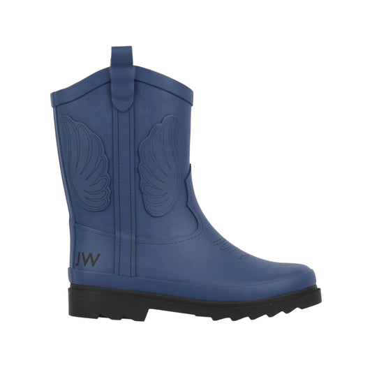 Navy - Front - Jack Wills Childrens-Kids Cowboy Boots