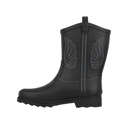 Black - Back - Jack Wills Womens-Ladies Wellington Boots