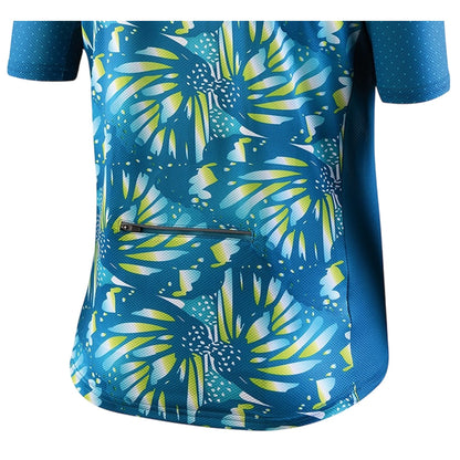 Turquoise - Lifestyle - Bicycle Line Womens-Ladies Half Zip Loose Fit Jersey