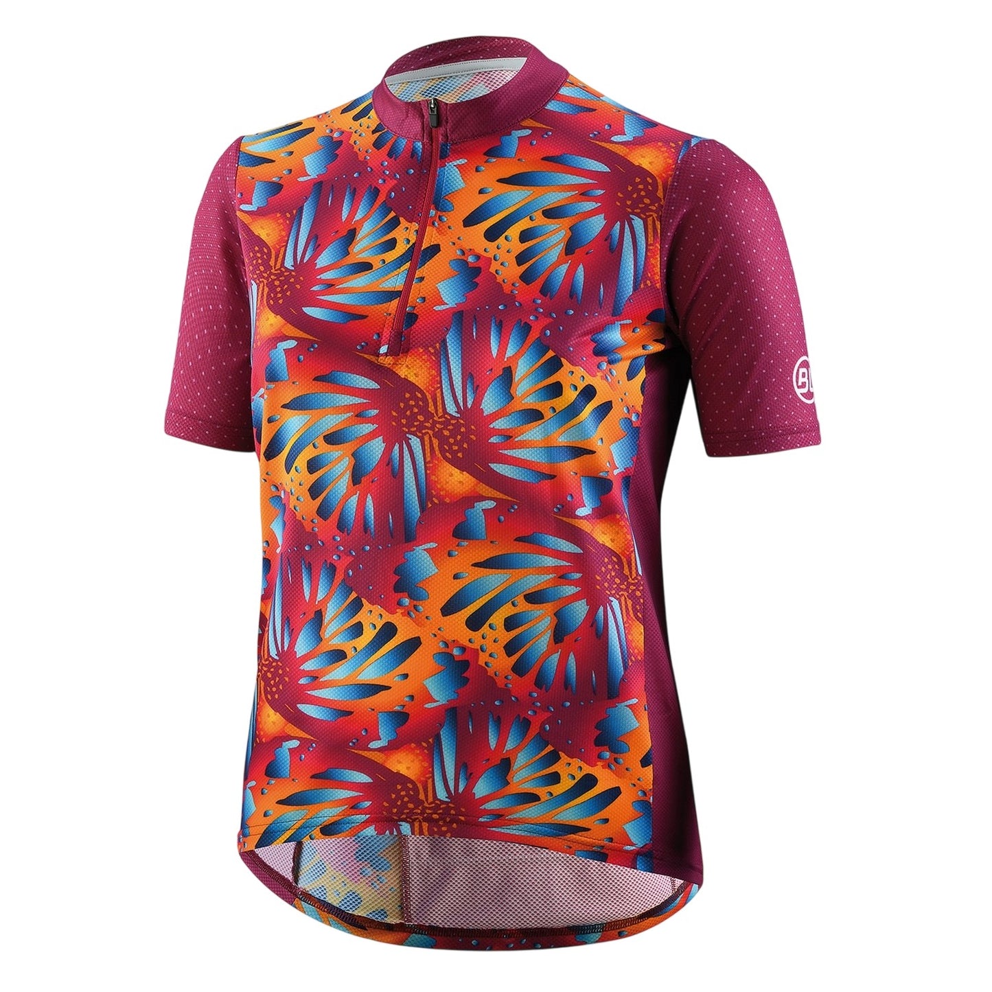 Purple - Front - Bicycle Line Womens-Ladies Half Zip Loose Fit Jersey