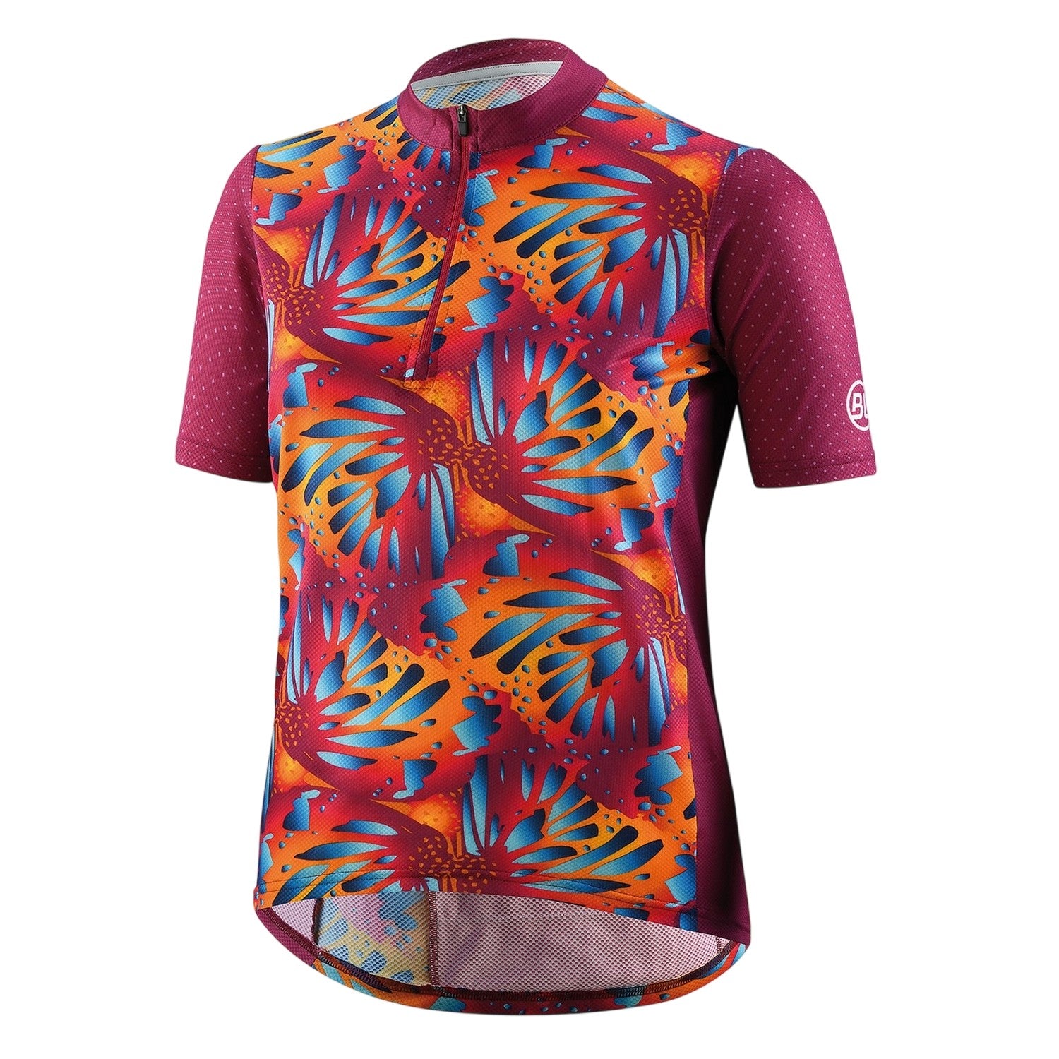 Purple - Front - Bicycle Line Womens-Ladies Half Zip Loose Fit Jersey