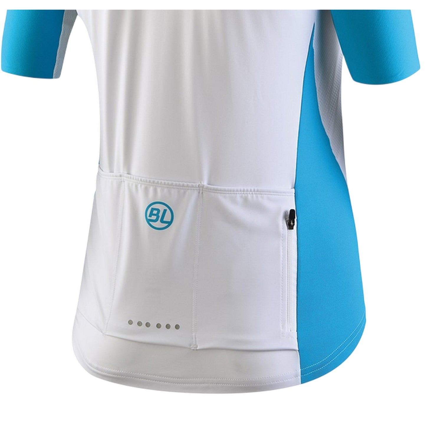 Turquoise - Lifestyle - Bicycle Line Womens-Ladies Karol Full Zip Short-Sleeved Jersey