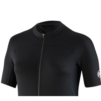 Black - Side - Bicycle Line Womens-Ladies Karol Full Zip Short-Sleeved Jersey