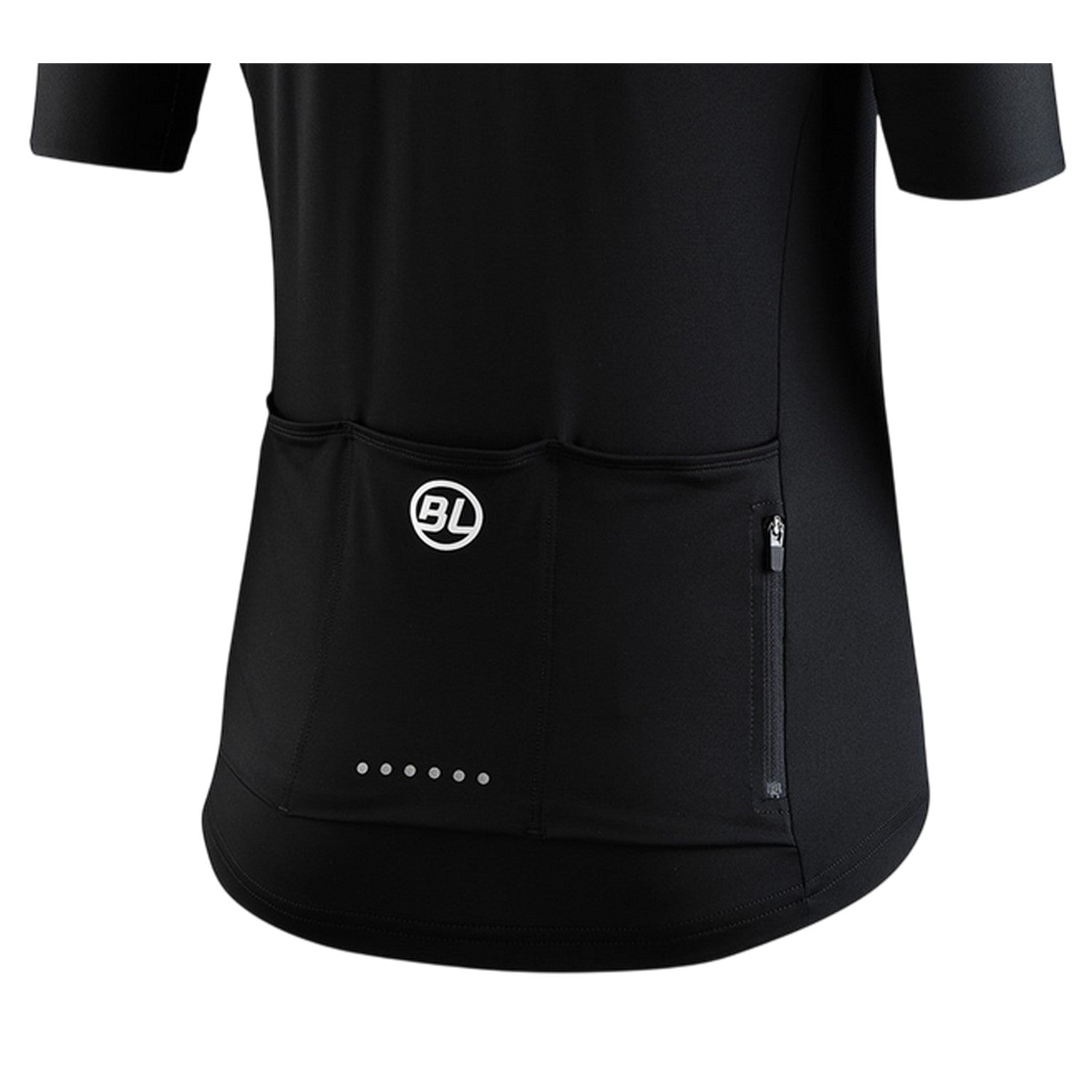 Black - Lifestyle - Bicycle Line Womens-Ladies Karol Full Zip Short-Sleeved Jersey