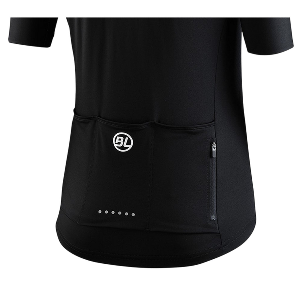 Black - Lifestyle - Bicycle Line Womens-Ladies Karol Full Zip Short-Sleeved Jersey