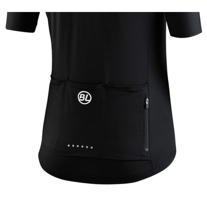 Black - Lifestyle - Bicycle Line Womens-Ladies Karol Full Zip Short-Sleeved Jersey
