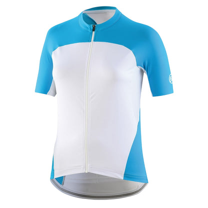 Turquoise - Front - Bicycle Line Womens-Ladies Karol Full Zip Short-Sleeved Jersey