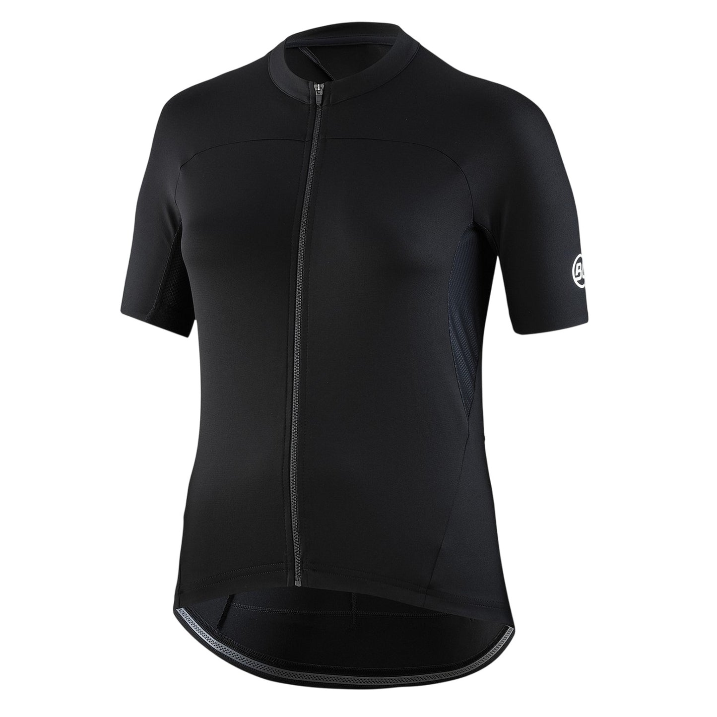 Black - Front - Bicycle Line Womens-Ladies Karol Full Zip Short-Sleeved Jersey