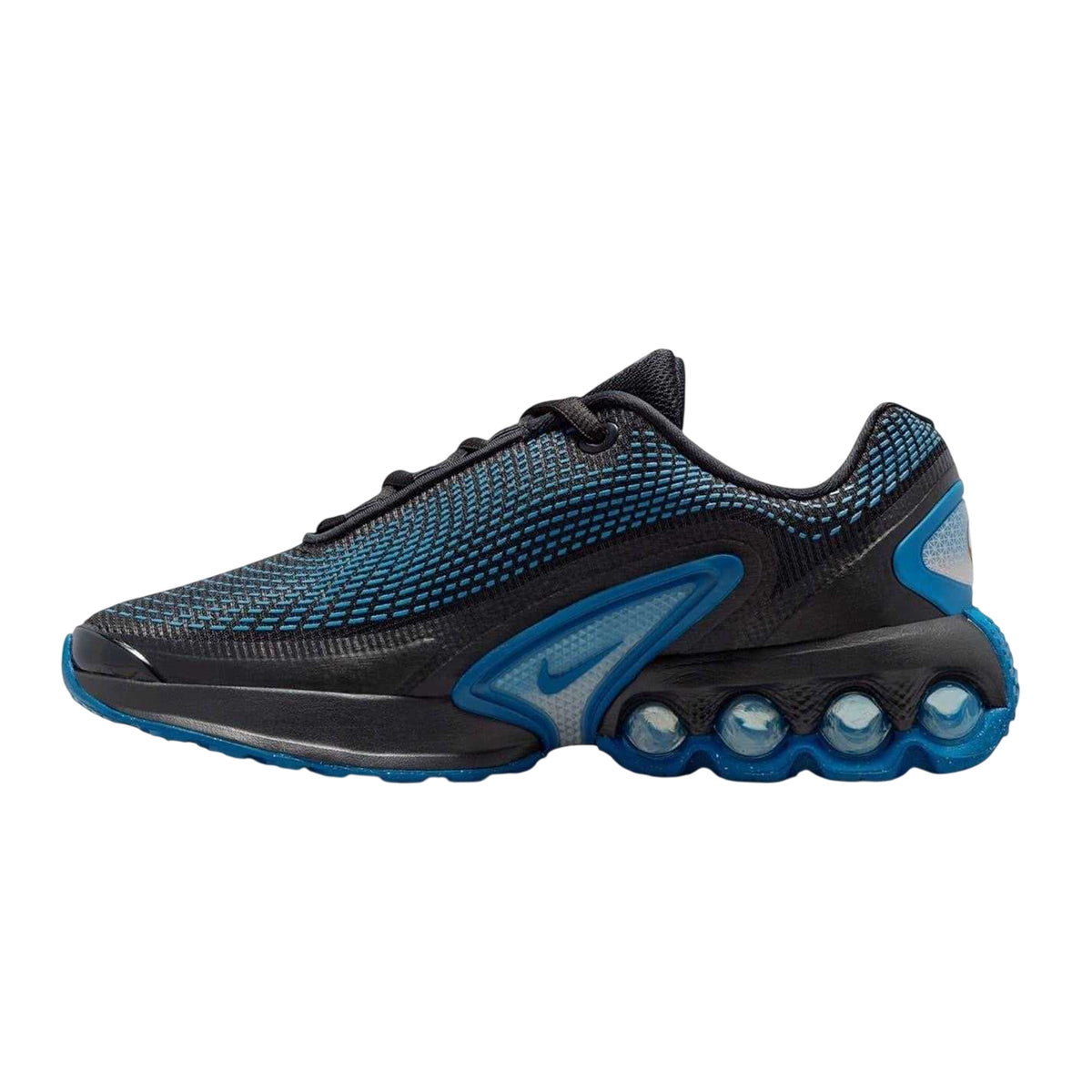 Black-Blue - Back - Nike Childrens-Kids Air Max Trainers