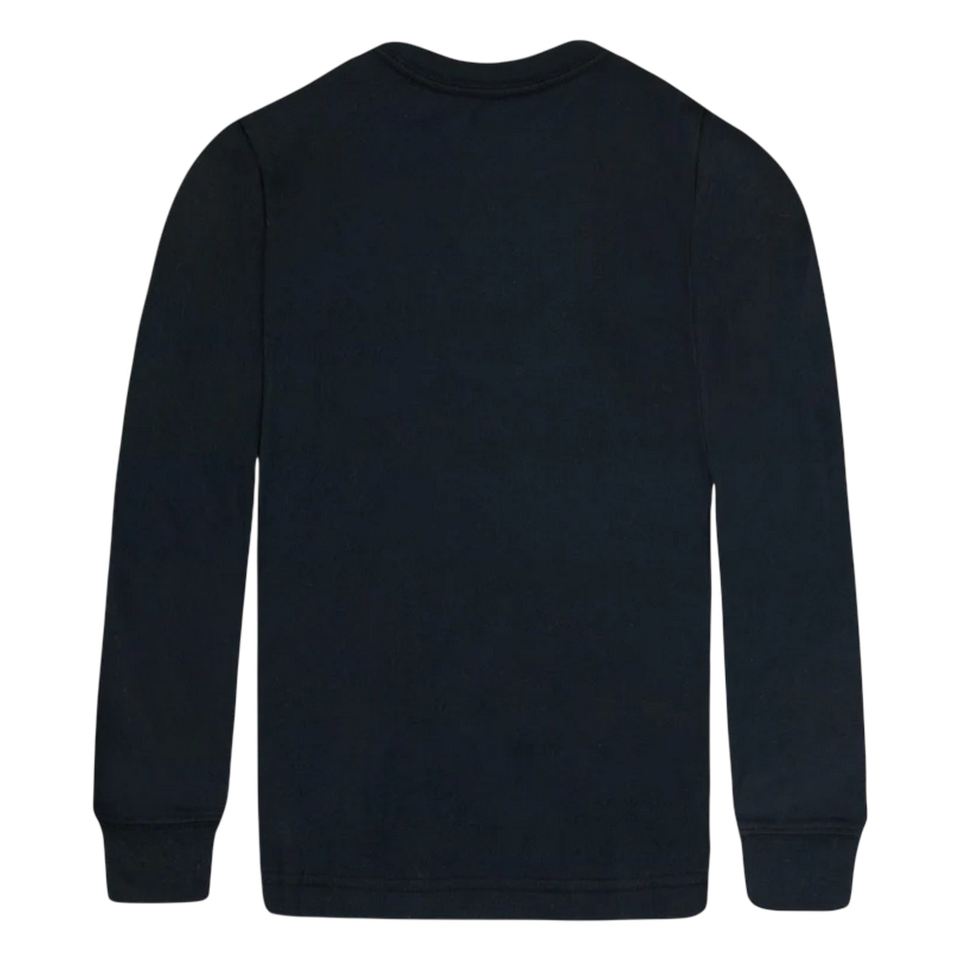 Black - Back - Nike Childrens-Kids Futura Swoosh Long-Sleeved T-Shirt
