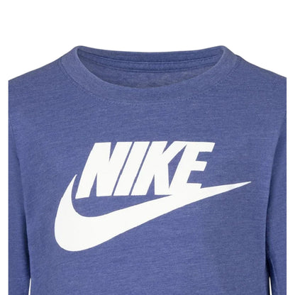 Game Royal - Side - Nike Childrens-Kids Futura Swoosh Long-Sleeved T-Shirt