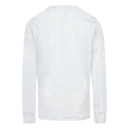White - Back - Nike Childrens-Kids Futura Swoosh Long-Sleeved T-Shirt