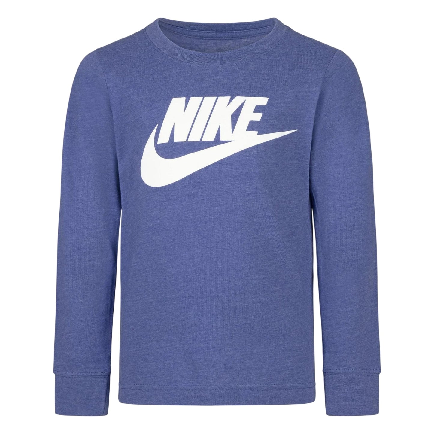 Game Royal - Front - Nike Childrens-Kids Futura Swoosh Long-Sleeved T-Shirt