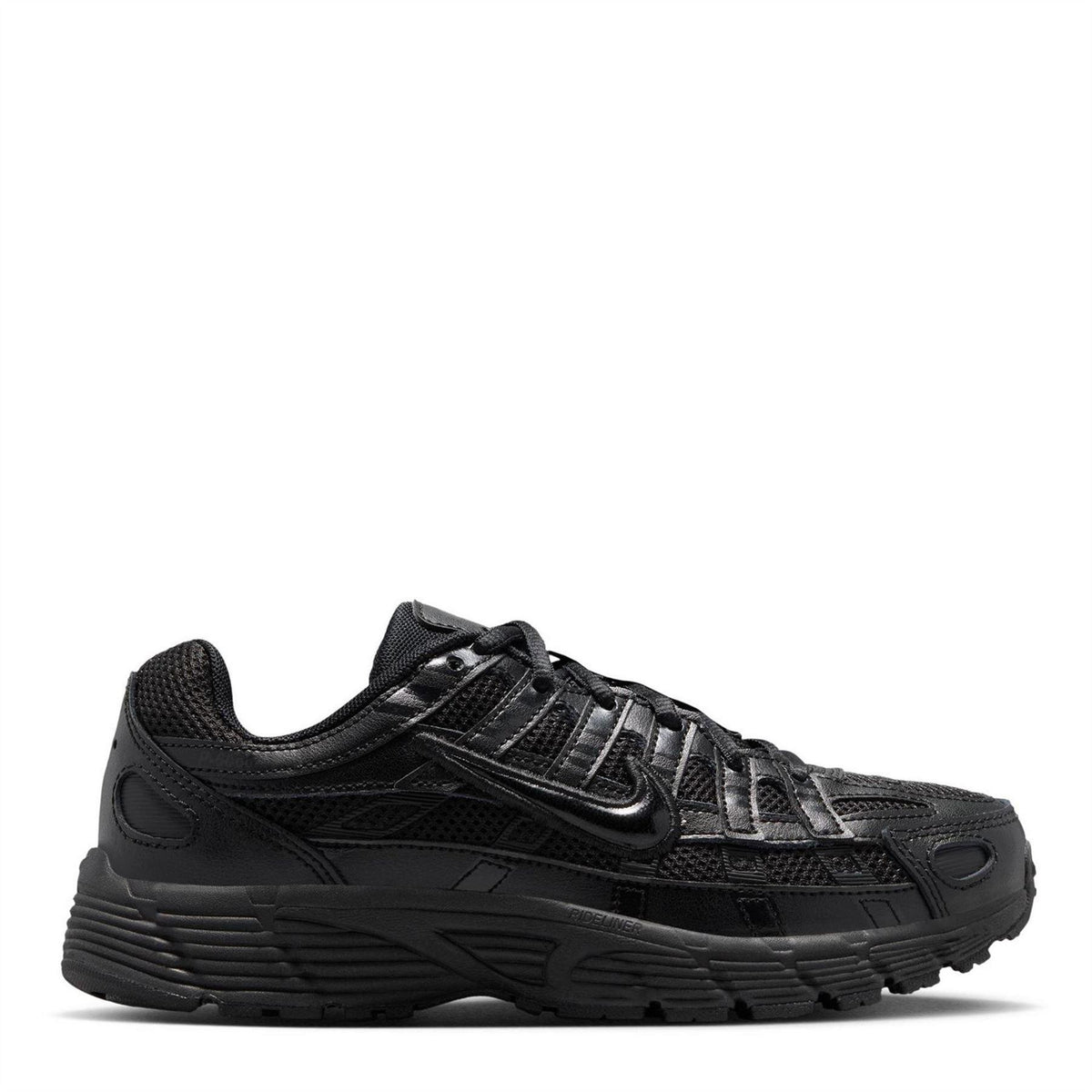Triple Black - Front - Nike Childrens-Kids P-6000 Trainers