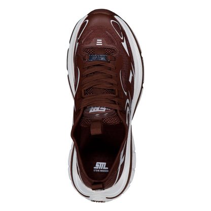 Sepia - Side - Steve Madden Womens-Ladies Power 2 Trainers