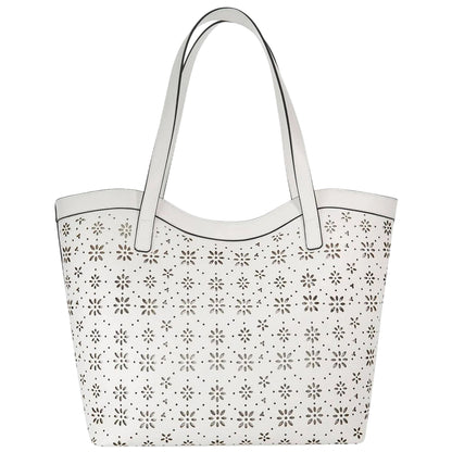 White - Back - Dune London Womens-Ladies Daizies Tote Bag