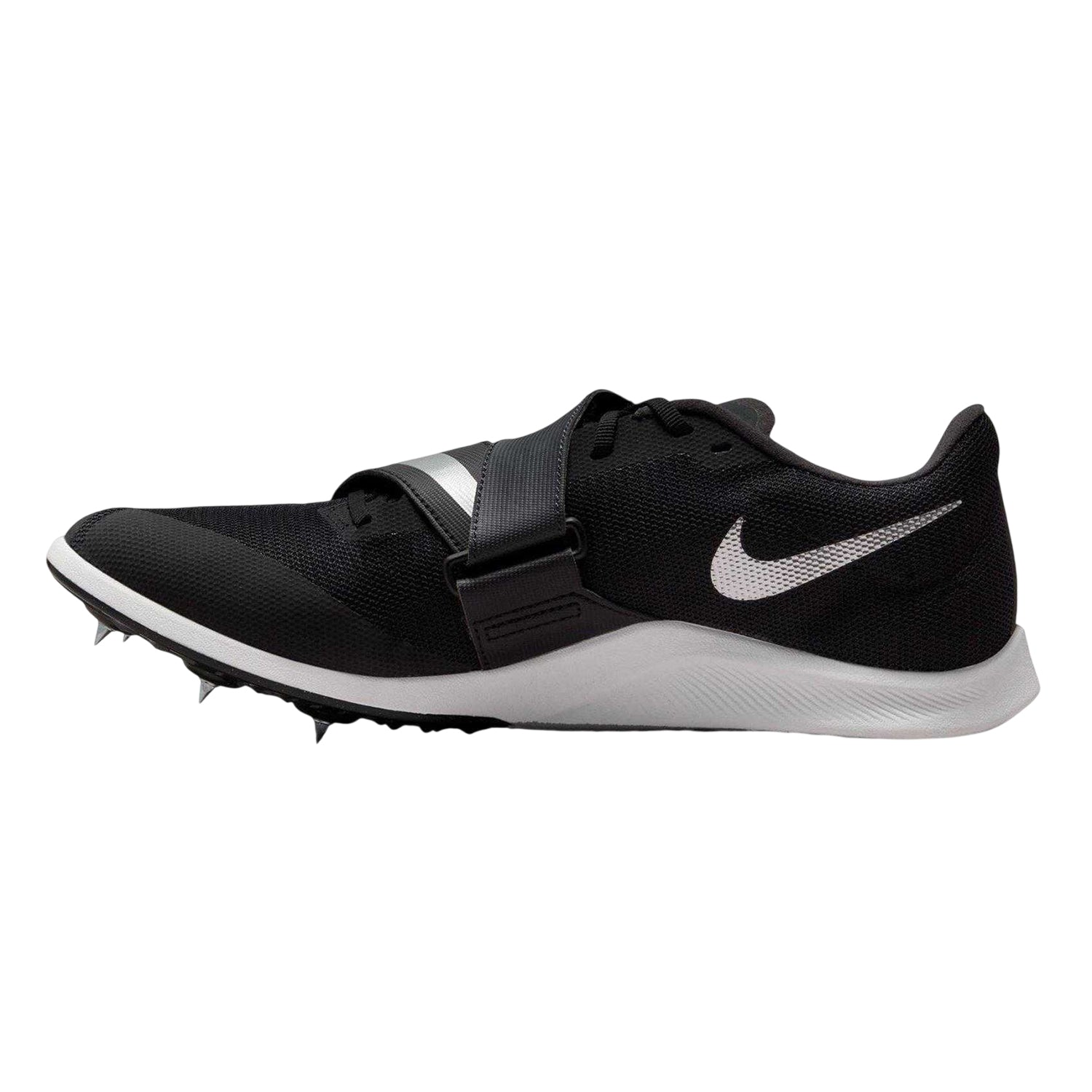 Black-Metallic - Side - Nike Mens Zoom Rival Spikes Jump Trainer
