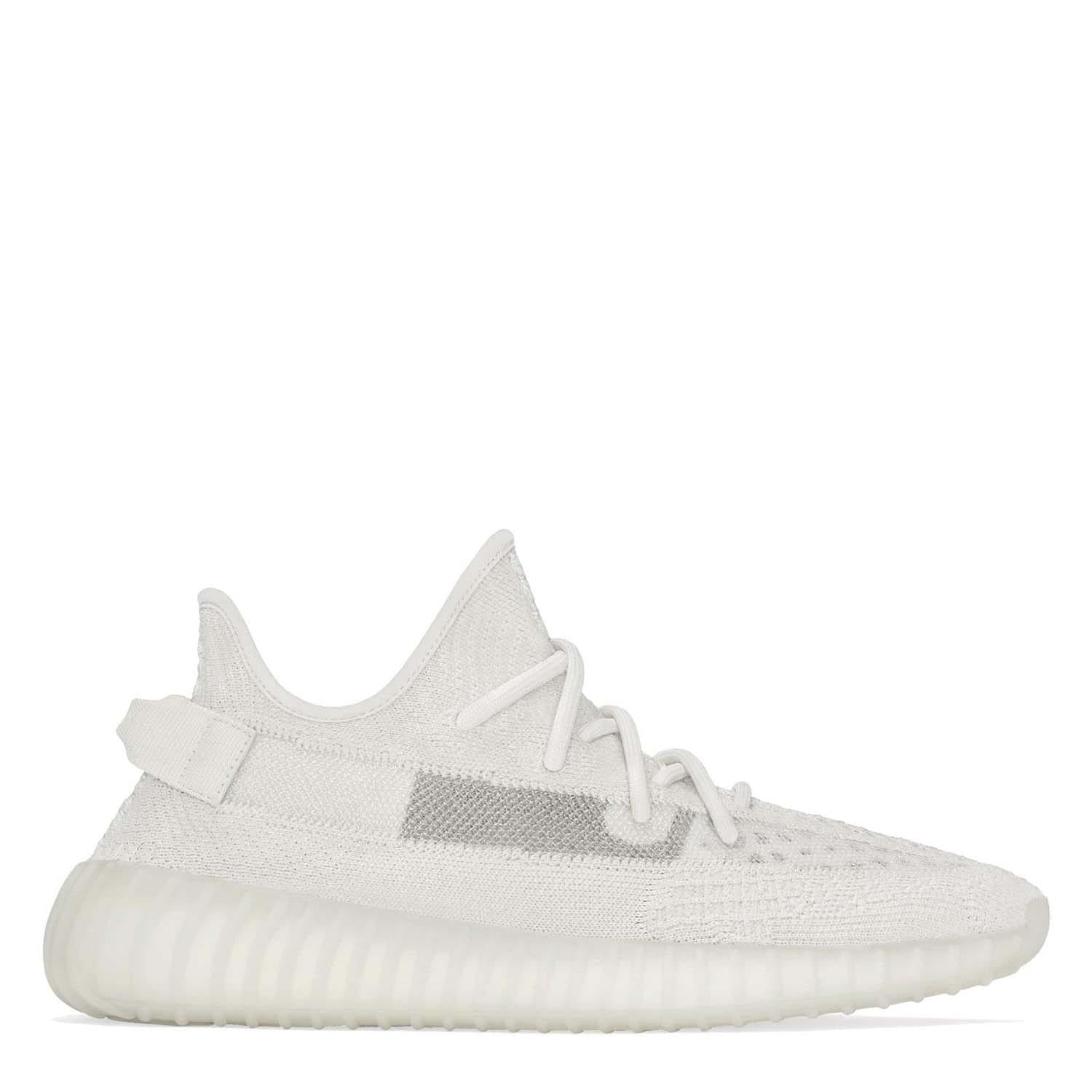 White - Pack Shot - Yeezy Unisex Adult Boost 350 V2 Trainers