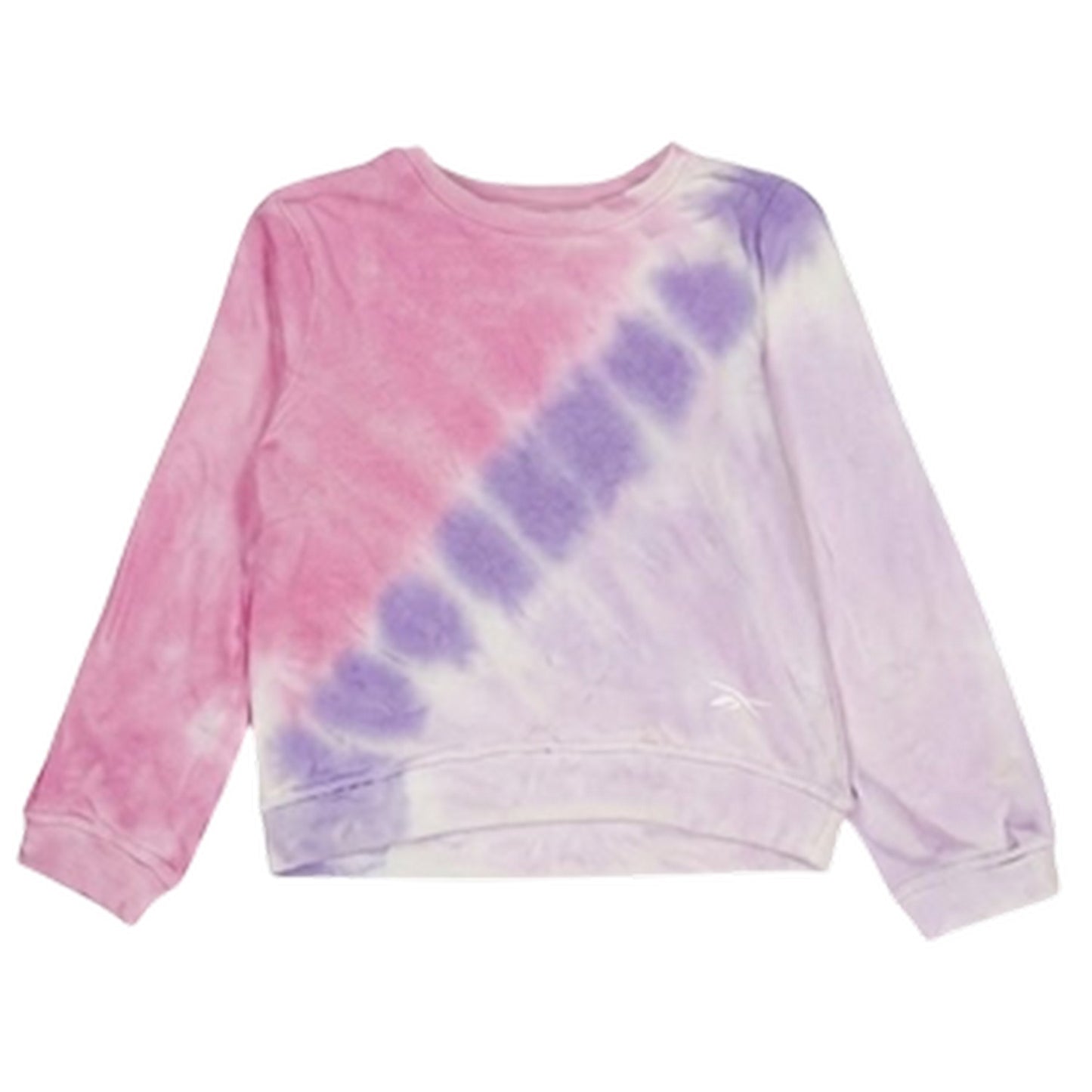 Sachet Pink Tie Dye - Back - Reebok Baby Girls Tie Dye Sweatshirt and Shorts Set
