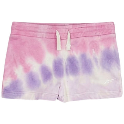 Sachet Pink Tie Dye - Side - Reebok Baby Girls Tie Dye Sweatshirt and Shorts Set
