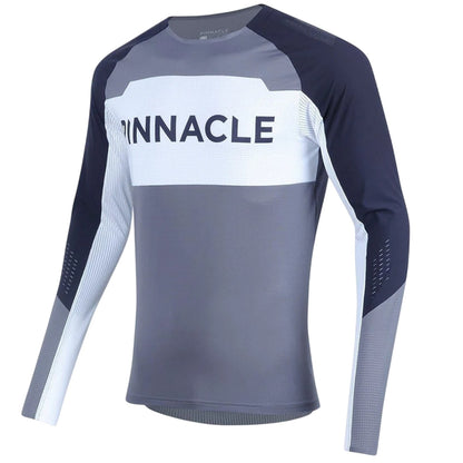 Multicoloured - Side - Pinnacle Mens MTB Long-Sleeved Cycling Jersey