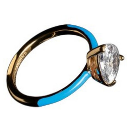 Yellow-Blue - Back - Chiara Ferragni Enamelled Band Ring