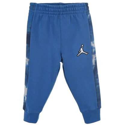 Marina Blue - Back - Nike Baby Air Jordan Tie Dye Hoodie And Joggers Set