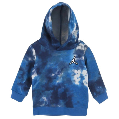 Marina Blue - Side - Nike Baby Air Jordan Tie Dye Hoodie And Joggers Set
