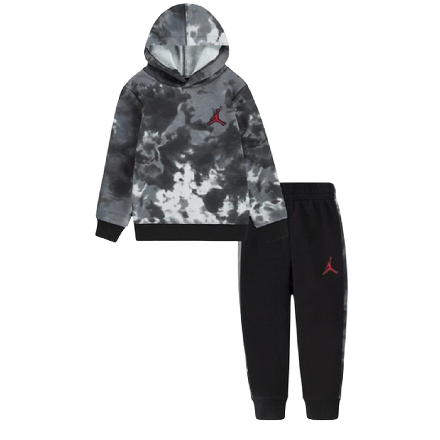 Black - Front - Nike Baby Air Jordan Tie Dye Hoodie And Joggers Set