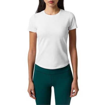 White - Side - Sweaty Betty Womens-Ladies Sculpt Short-Sleeved T-Shirt