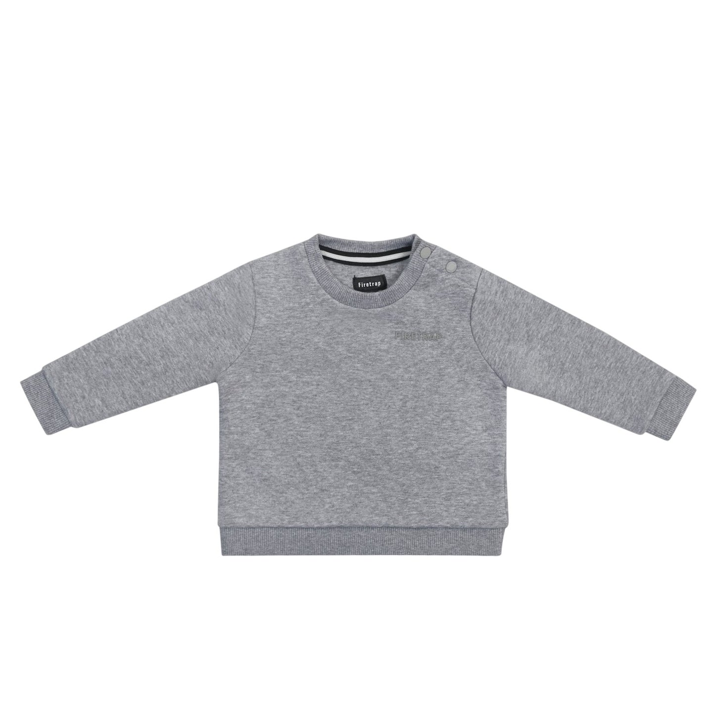 Grey - Back - Firetrap Baby Sweatshirt & Jogging Bottoms