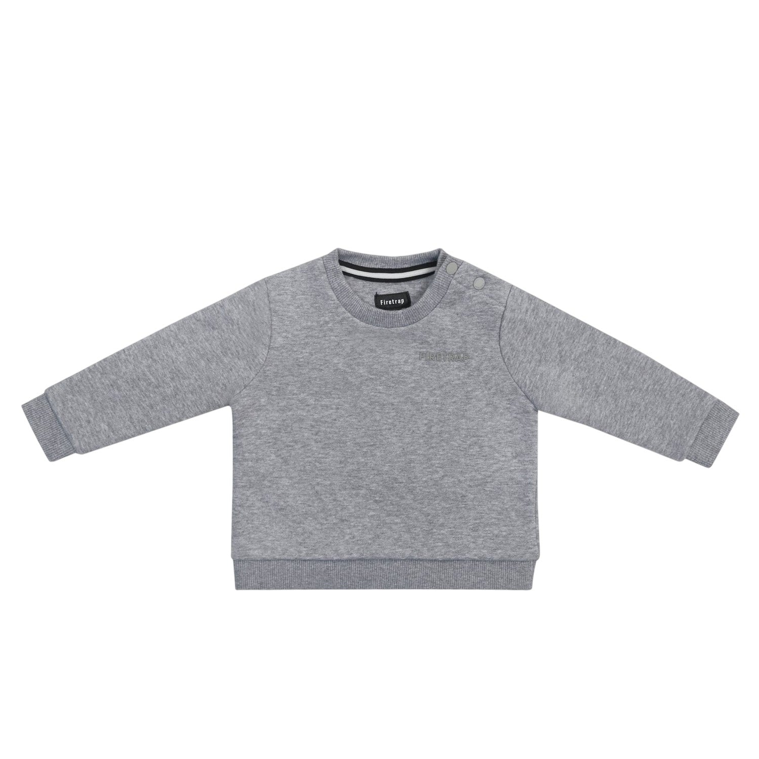 Grey - Back - Firetrap Baby Sweatshirt & Jogging Bottoms