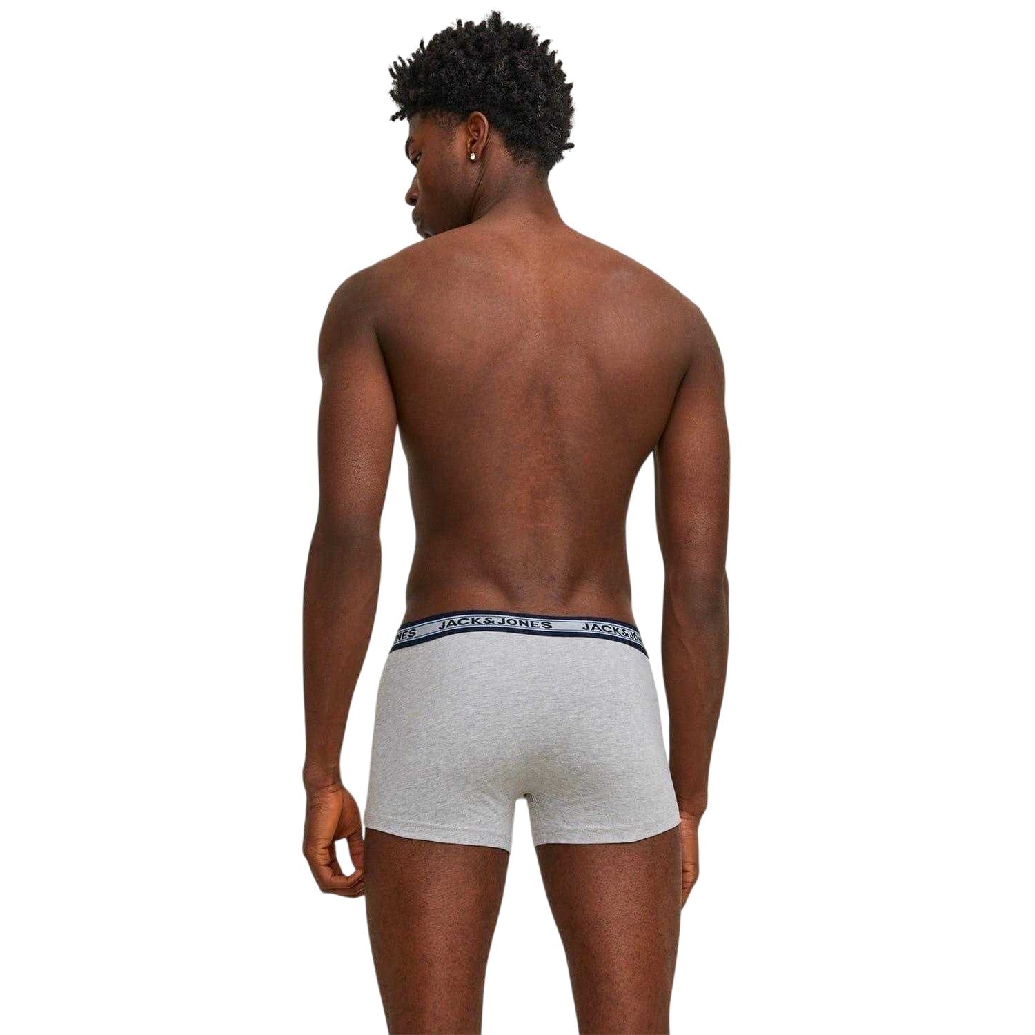 Multicoloured - Back - Jack And Jones Mens Cotton Blend Boxer Shorts (Pack of 10)