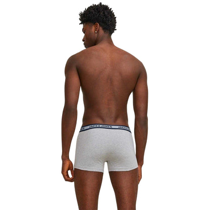 Multicoloured - Back - Jack And Jones Mens Cotton Blend Boxer Shorts (Pack of 10)