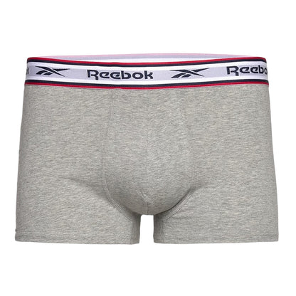 Black-White-Grey - Side - Reebok Mens Boxer Shorts (Pack of 3)
