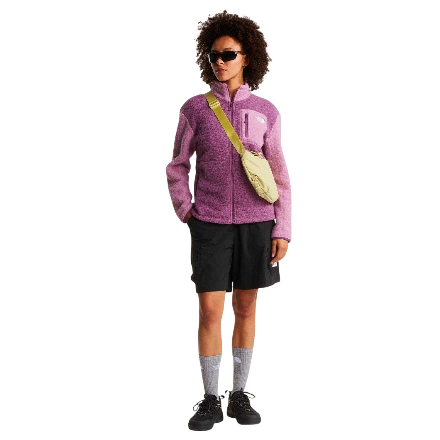 Purple - Side - The North Face Womens-Ladies Yumiori Full Zip Fleece Jacket