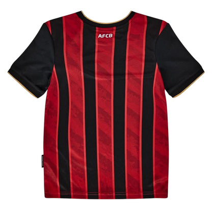 Caviar-Red - Back - Umbro Childrens-Kids AFC Bournemouth Ribbed Collar Football Jersey