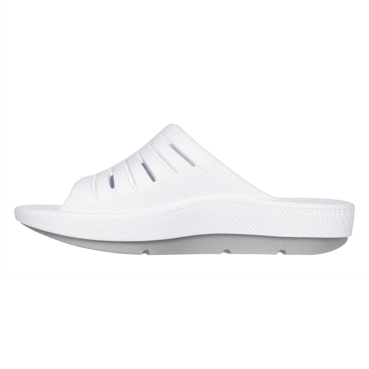 White-Grey - Back - Skechers Womens-Ladies Flat Sports Sandals